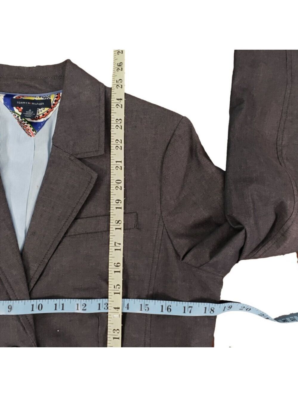 Tommy Hilfiger Gray Tailored Blazer Size M - Picture 11 of 11